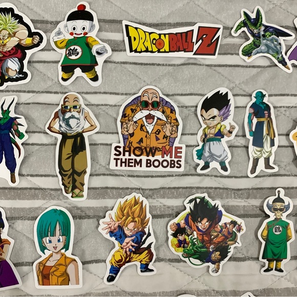 Dragon Ball Z Random Stickers Lot of 71 - Picture 6 of 11